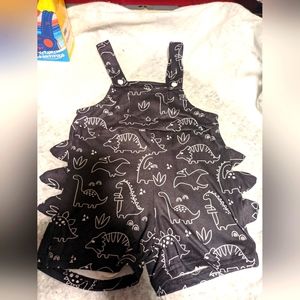 ❄️ Shein, Baby, 3-6 months, Black and White Dinosaur Romper